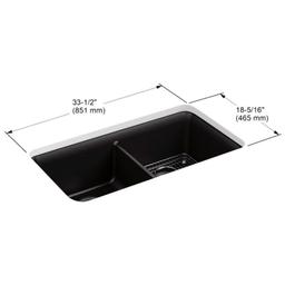 Cairn 33-1/2" Undermount Double Equal Bowl Neoroc Granite Composite Kitchen Sink with Right Sink Rack Included - kr2ye9kx3xopnqruaex7@2x.jpg