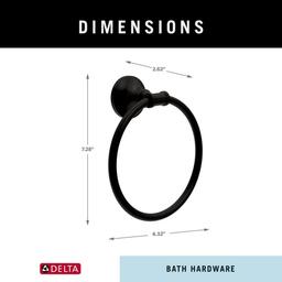 Chamberlain Wall Mount Round Closed Towel Ring Bath Hardware Accessory in Matte Black - krc8vwosuz3td877ijvg@2x.jpg