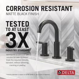 Delta Nicoli J-Spout 8 in. Widespread 2-Handle Bathroom Faucet in Matte Black 35749LF-BL - ksqnebzfaaknb7g8sgfz@2x.jpg