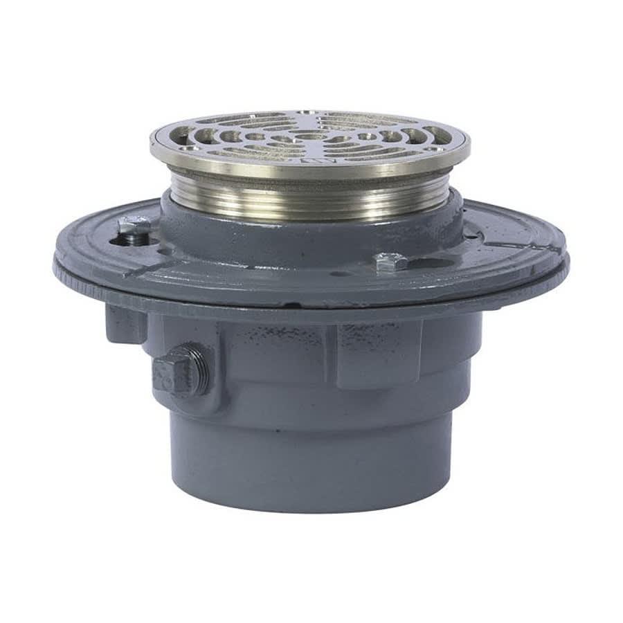 FD15-R Floor Drain, 3 in Outlet, No Hub, 5 in Round Nickel Bronze Top - ktto0onyvsolhlerskos@2x.jpg