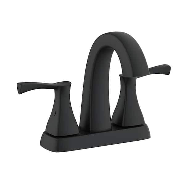 Glacier Bay Calandine 4 in. Centerset 2-Handle Bathroom Faucet with Drain Kit Included in Matte Black HDQF51A1153BL - kuz4schqhtgqjpufoqqc@2x.jpg