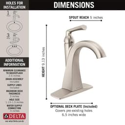 Delta Pierce Single Hole Single-Handle Bathroom Faucet in SpotShield Brushed Nickel 15899LF-SP - kvv6zpiwpwx1jh6vnarb@2x.jpg