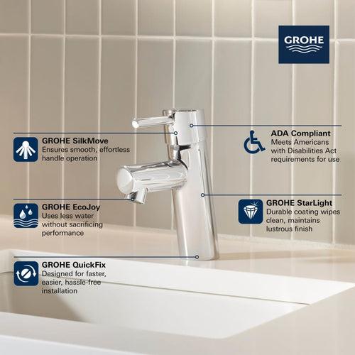 Concetto 1.2 GPM Single Handle Single Hole Bathroom Faucet with SilkMove Ceramic Disc Cartridge - Free Metal Drain Assembly with purchase - kxfacfnmrdlt82ujijlc_x500.jpg
