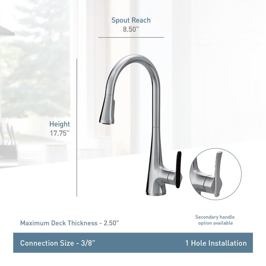 Sinema 1.5 GPM Single Hole Pull Down Kitchen Faucet with Reflex, Duralock and Duralast - kxhhndbqw4b3dpnrwbn5@2x.jpg