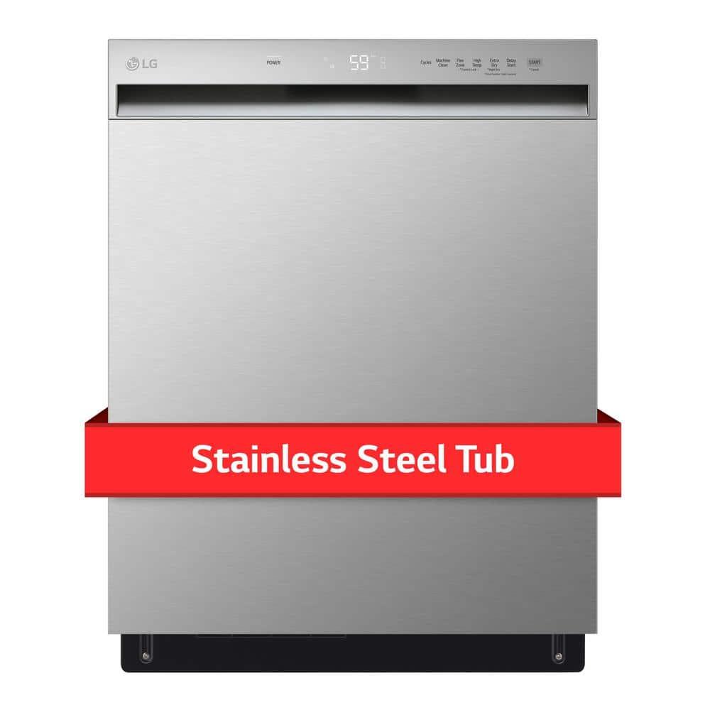 24"W Full Console / Pocket Handle Dishwasher Stainless Steel - kyqpueincepwcdke854s@2x.jpg