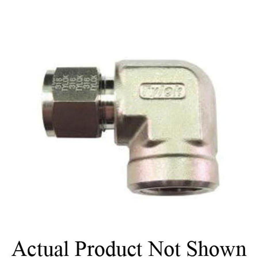 90 deg Elbow, 3/8 x 1/4 in, Tube x FNPT, 316/316L Stainless Steel