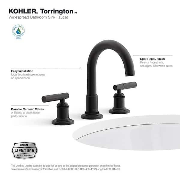KOHLER Torrington 8 in. Widespread Double Handle Bathroom Faucet in Matte Black R34478-4D-BL - l1o9s2jlxmw7xfgs77il@2x.jpg