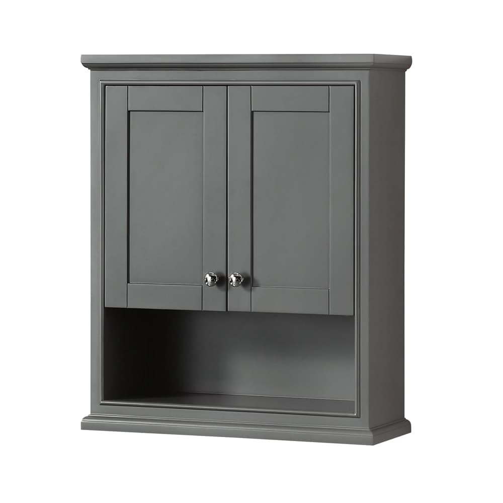 Deborah Over-the-Toilet Bathroom Wall-Mounted Storage Cabinet - 25W x 30H x 9D