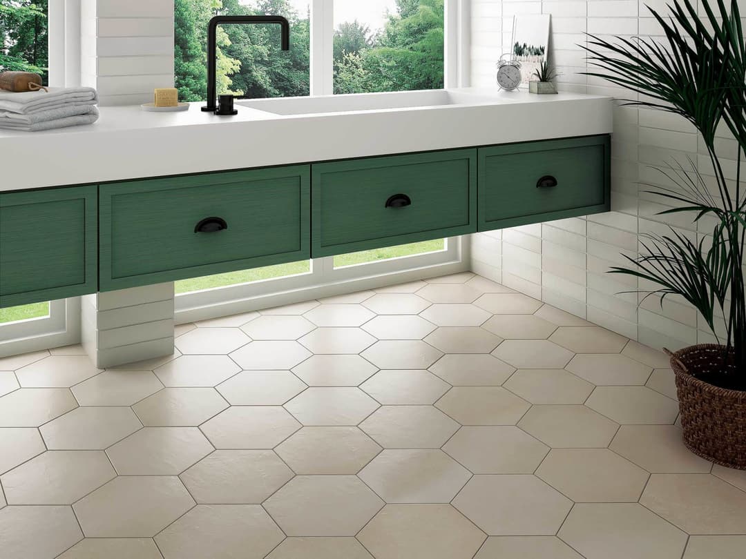 Makoto 10" x 11.5" Hexagon Matte Porcelain Tile in Tatami Beige - lc7hu0h8xjnvwowzrinz@2x.jpg