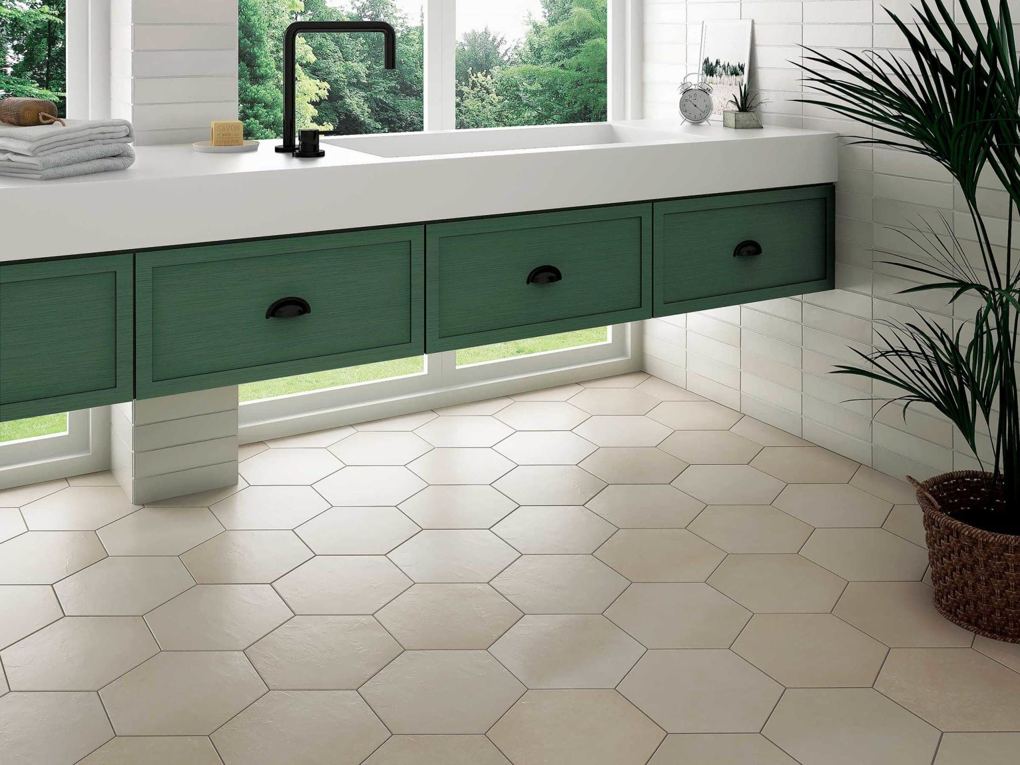 Makoto 10" x 11.5" Hexagon Matte Porcelain Tile in Tatami Beige - lc7hu0h8xjnvwowzrinz@2x.jpg