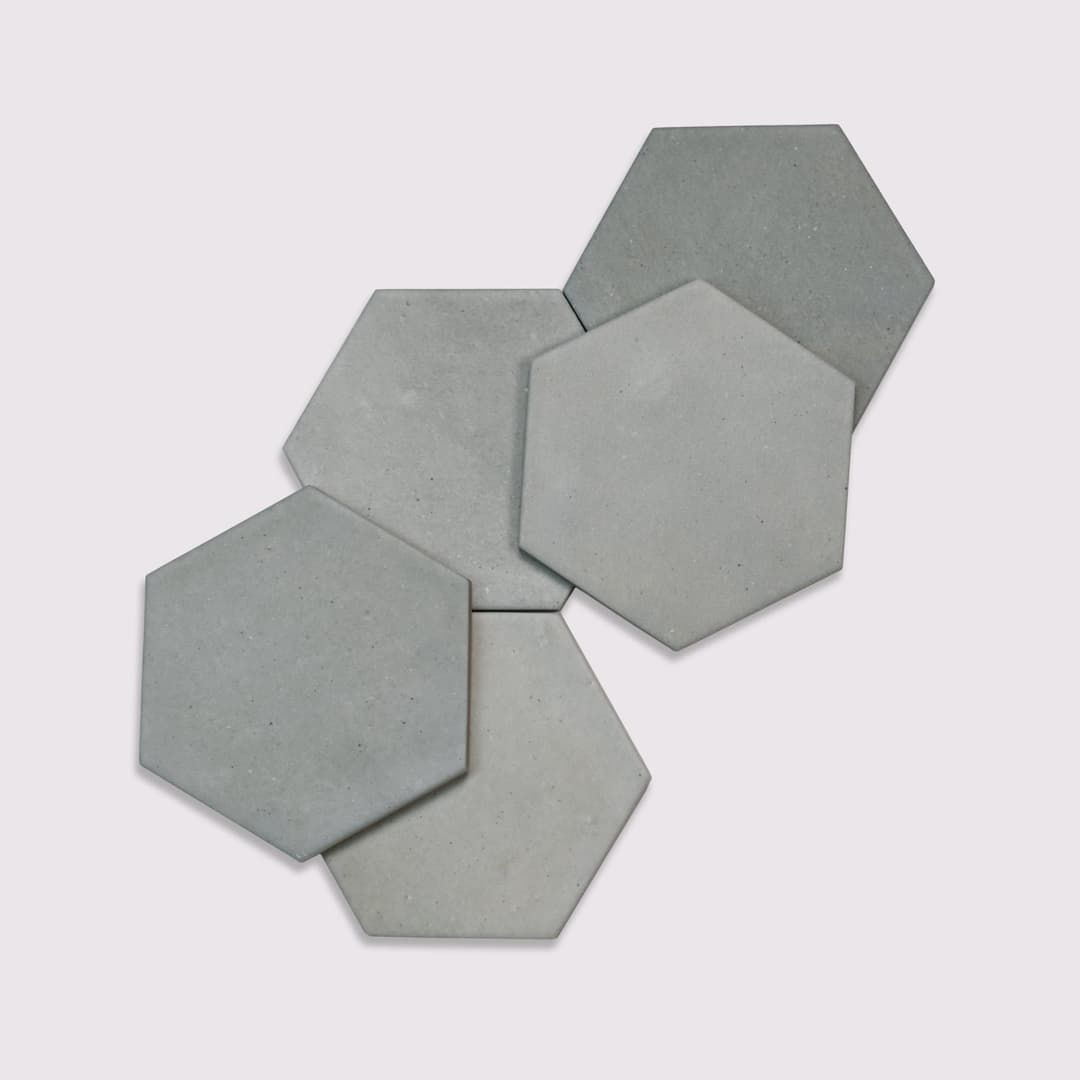 Celine 4" Hexagon Matte Porcelain Floor and Wall Tile in Blue - lca7bweja2vhtyatyakv@2x.jpg