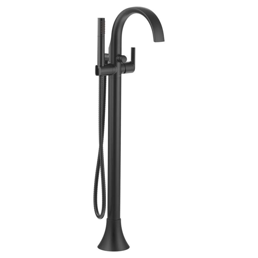Doux Floor Mounted Tub Filler with Built-In Diverter - Includes Hand Shower - ldy5grrkldoiddtytwt4@2x.jpg