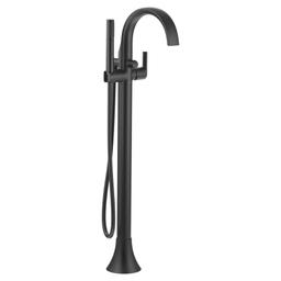 Doux Floor Mounted Tub Filler with Built-In Diverter - Includes Hand Shower - ldy5grrkldoiddtytwt4@2x.jpg
