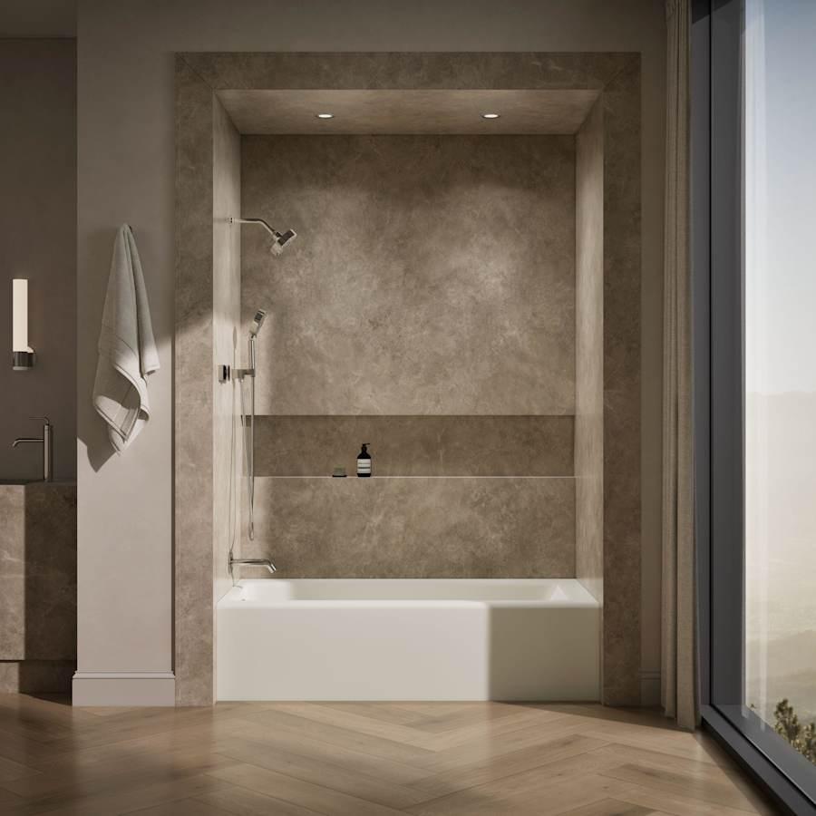 Bellwether Bath Tub 66" L x 32" W Cast Iron Soaking for Three Wall Alcove Installations with Integral Apron and Left Drain - lenw5h3ox0ogeauya1va@2x.jpg