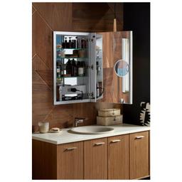 Verdera 20" x 30" Lighted Single Door Medicine Cabinet with Two Shelves, Built-in Outlets and Flip Out Magnifying Mirror - CA Title 24 Compliant - lfanscpn0z1ddrhaxro6@2x.jpg