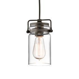 Brinley Single Light 5" Wide Mini Pendant with Canning Jar Style Shade - lghtfuhk59tvclhu5ehp@2x.jpg