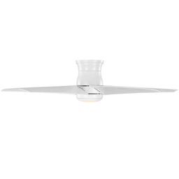 Mena 54 in. White Color Changing LED Indoor/Outdoor Hugger Matte White Ceiling Fan with Light and Remote - lhvqyk2dndhyqb8bm9sf@2x.jpg