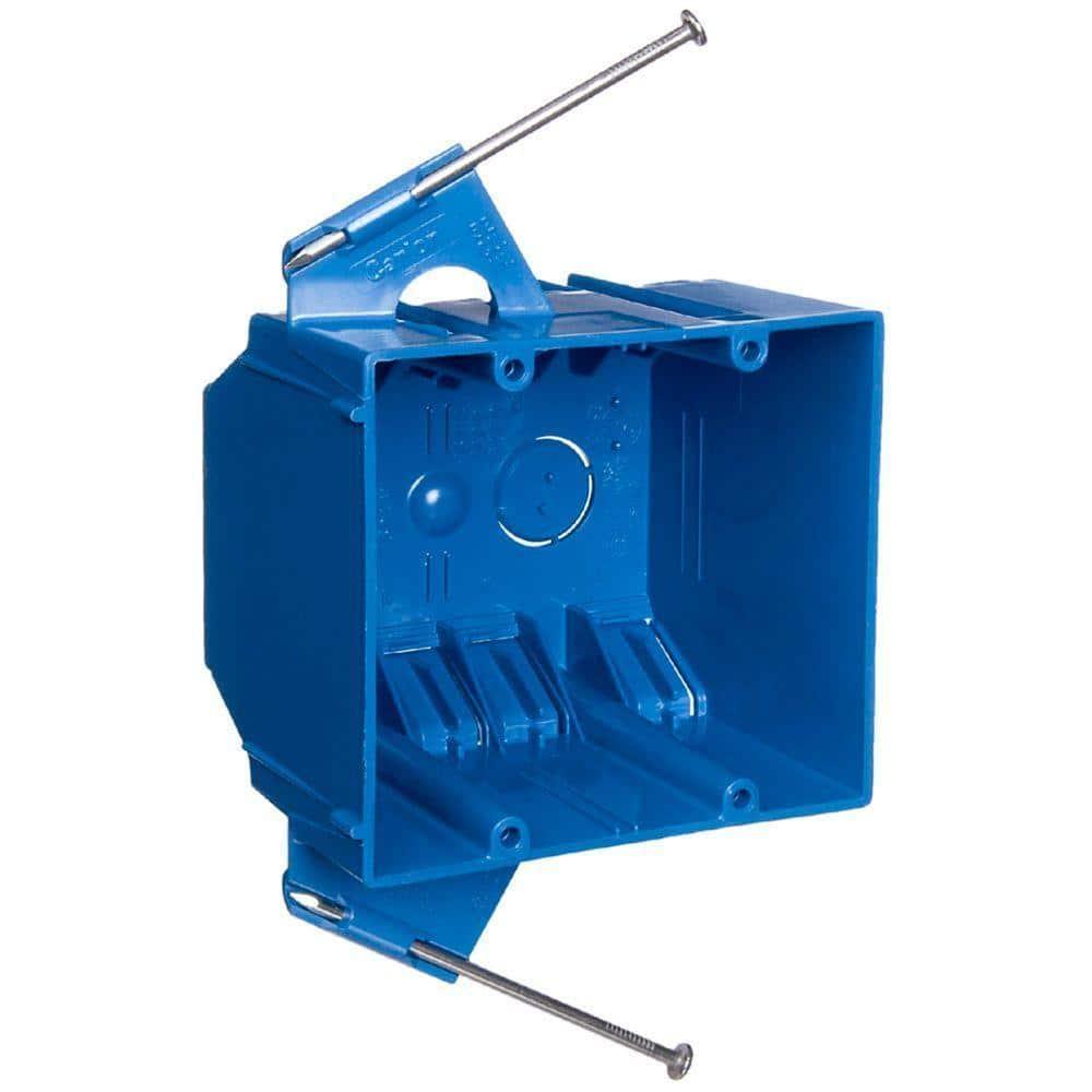 2-Gang 32 cu. in. Blue PVC New Work Electrical Switch and Outlet Box - liayk0kn7st6xndah6ss@2x.jpg