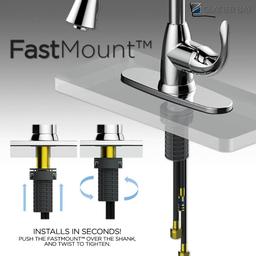 Glacier Bay McKenna Single-Handle Pull Down Sprayer Kitchen Faucet in Stainless Steel with TurboSpray and FastMount - lipkn7bxuxbgxnz4cpcx@2x.jpg