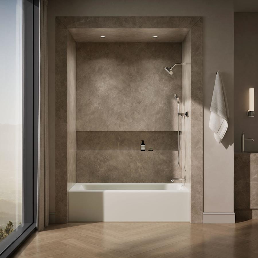 Bellwether Bath Tub 66" L x 32" W Cast Iron Soaking for Three Wall Alcove Installations with Integral Apron and Right Drain - ll56v71ih4r4tmop5grb@2x.jpg