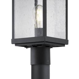 Park Court 1-Light Textured Black Traditional Outdoor Post Lantern with Clear Seeded Glass - lmz5vnik9hfmkv6ewdlt@2x.jpg