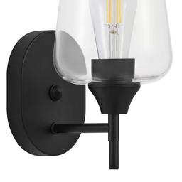 Pavlen 5.5 in. 1-Lights Black Sconce with Clear Glass Shade - lnqhvkifho8gaf4ayqh5@2x.jpg