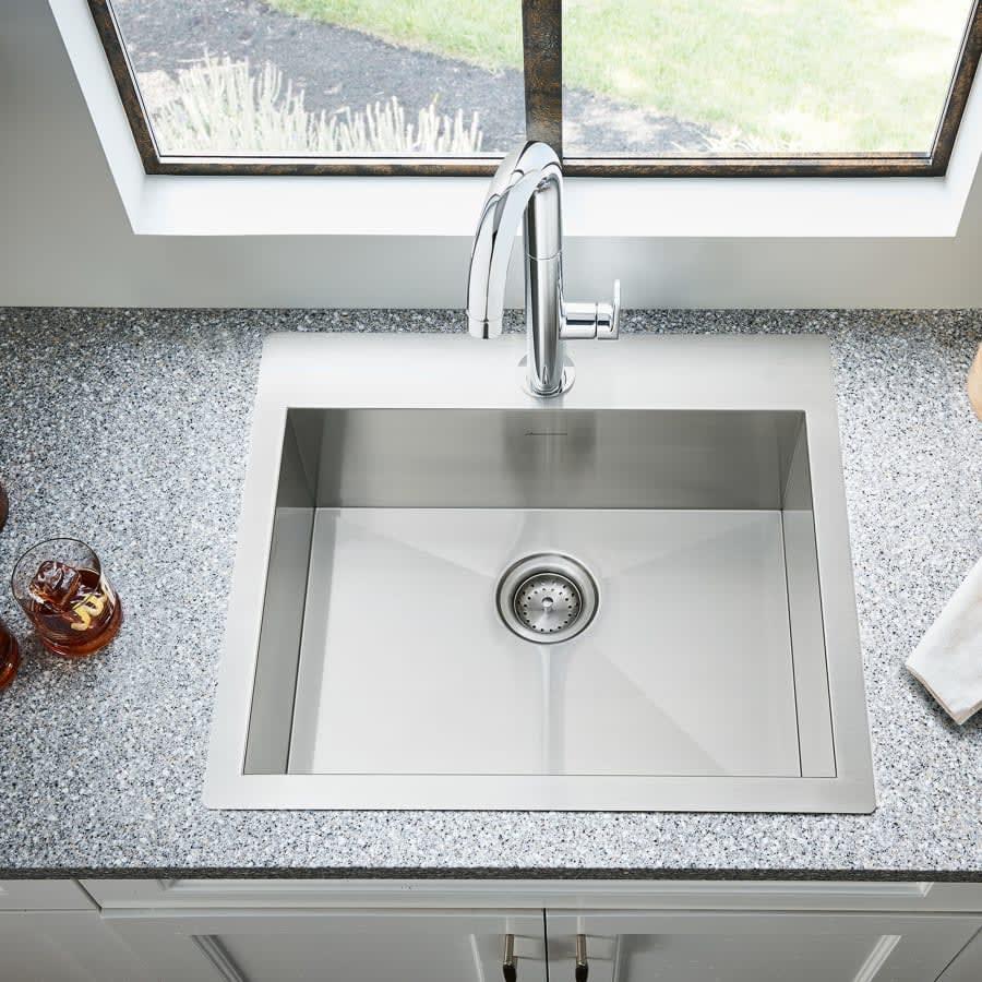 Edgewater 25" Single Basin Stainless Steel Kitchen Sink for Drop In or Undermount Installations with Single Faucet Hole - Drain Included - lpgyqi4jxfqs0u6ldjs5@2x.jpg