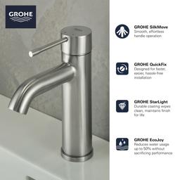 Essence 1.2 GPM Single Hole Bathroom Faucet with Pop-Up Drain Assembly, StarLight, SilkMove, and EcoJoy Technology - lpnlxutdujdi2fvorxfh@2x.jpg