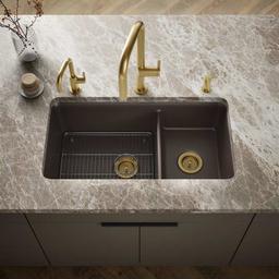 Cairn Slim Divide 33-1/2" Undermount Double Bowl Neoroc Granite Composite Kitchen Sink with Large Bowl Sink Rack - lsdziwj1gcxuwhbi750l@2x.jpg