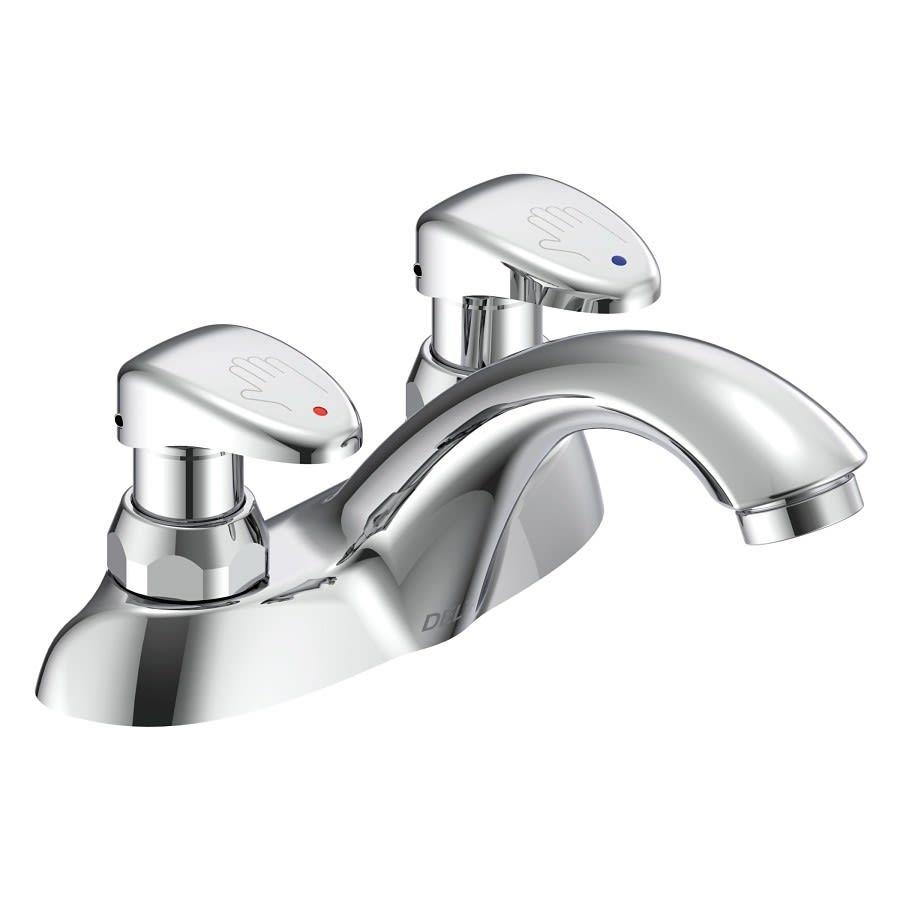 TECK® Metering Lavatory Faucet, ADA, 2 Handle, 2-Hole, 0.5 gpm, Chrome - ltjxxdpmr2qnivteqsgm@2x.jpg