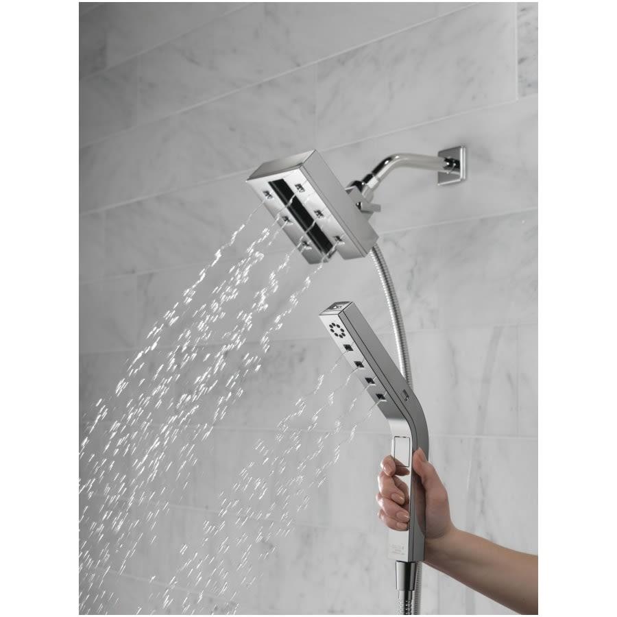 Universal Showering Rectangular 2.5 GPM Multi Function 2-in-1 In2ition Shower Head and Hand Shower with H2Okinetic and MagnaTite Technology - luxhexenkvaghx0wrqzo@2x.jpg