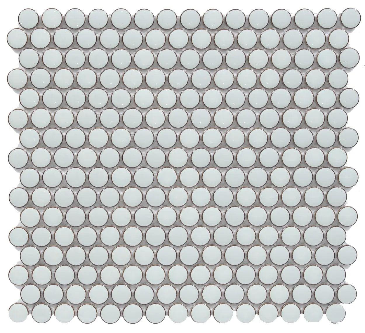 BG MINT GREEN PENNY ROUND 12X12 MOSAIC
