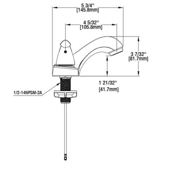 Glacier Bay Constructor 4 in. Centerset 2-Handle Low-Arc Bathroom Faucet in Brushed Nickel - lxntrfamodri74flctdl@2x.jpg