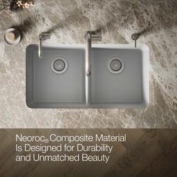 Cairn 33-1/2" Undermount Double Equal Bowl Neoroc Granite Composite Kitchen Sink with Right Sink Rack Included - lxr5tc4qoievoi6wuomy@2x.jpg