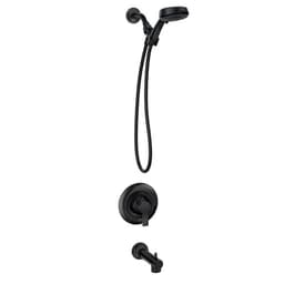 MOEN Meena Single Handle 4-Spray 4 in. Tub and Shower Faucet 1.75 GPM in. Matte Black (Valve Included) 82618BL - lxvcpulw4w2nft83o3ix@2x.jpg