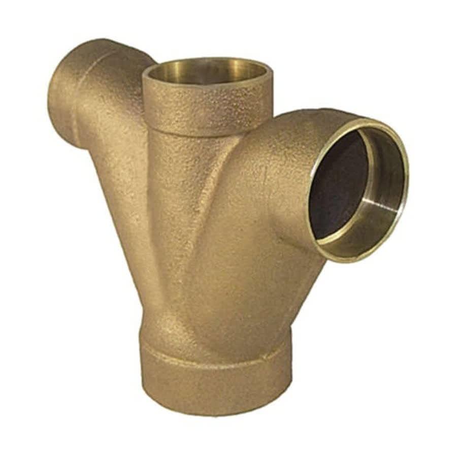 DWV Double Combination Wye and 45 deg Elbow, 2 x 1-1/2 x 1-1/2 x 1-1/2 in, C, Copper - lz7nrtxe1w9l7l16marg@2x.jpg