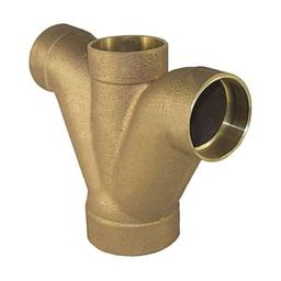 DWV Double Combination Wye and 45 deg Elbow, 2 x 1-1/2 x 1-1/2 x 1-1/2 in, C, Copper - lz7nrtxe1w9l7l16marg@2x.jpg