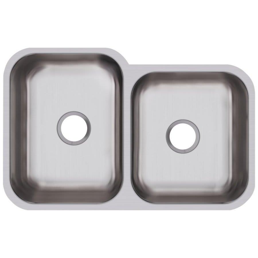 Dayton® Double Bowl Kitchen Sink, Under Mount, 31-3/4 x 20-1/2 in, Bowl Depths: 10 in Left, 8 in Right, 18 ga Radiant Satin Steel, Stainless - m9iwhxevlw0hvd4ayl9j@2x.jpg