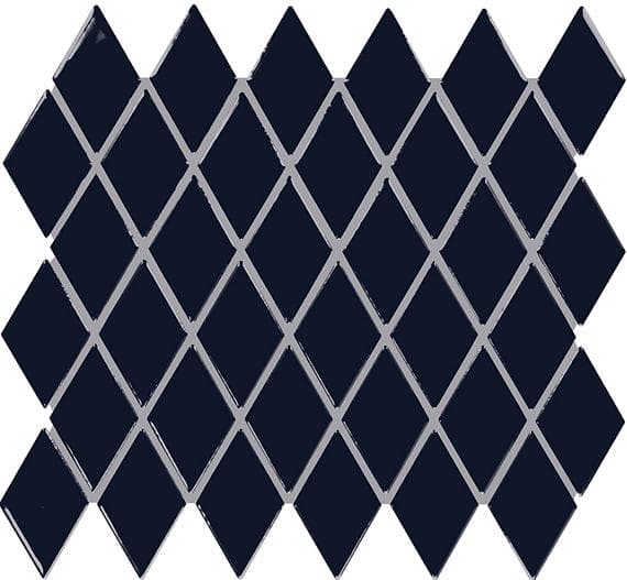 Color Story Mosaics Navy Hexagon 1.5X1.5 Glossy