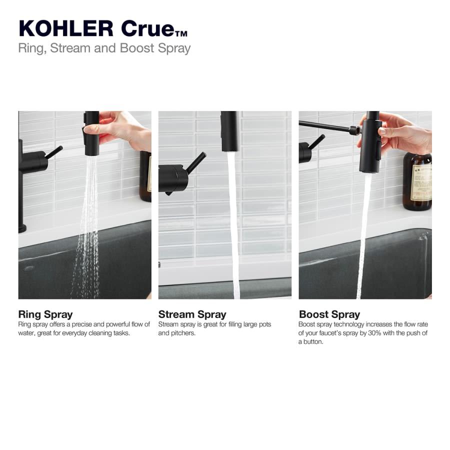 Crue Touchless 1.5 GPM Single Hole Pull Down Kitchen Faucet - Includes Escutcheon - mattj6zyqipmdnci0mnv@2x.jpg