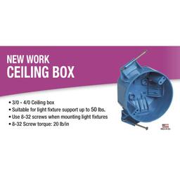 1-Gang 20 cu. in. New Work Electrical Ceiling Box with Captive Nails - mbozoum2zuagomdak2wz@2x.jpg