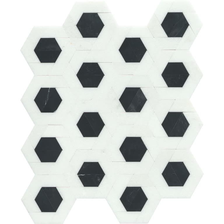 BIZOU WHITE/BLACK PL DAMASK/MO