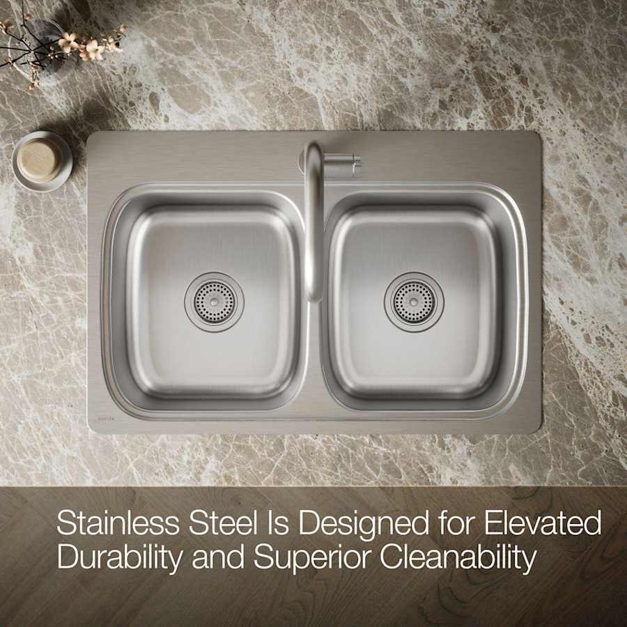 Verse 33" Double Basin Drop In Stainless Steel Kitchen Sink With Single Faucet Hole - messh43gkz0tzto36fyv@2x.jpg