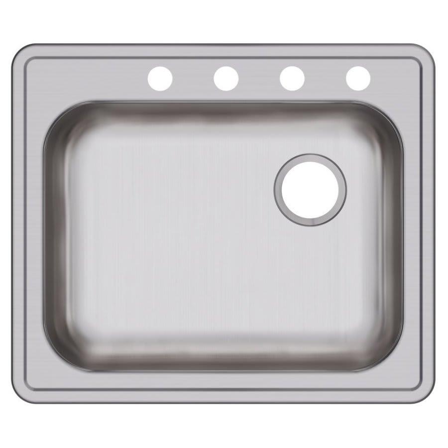 Dayton® Single Bowl Kitchen Sink, Top Mount, ADA, 25 x 21-1/4 in, 5-1/4 in Bowl Depth, 4-Hole, 22 ga Brushed Satin Steel, Stainless - mf0yfelrkvwxkhx4wlze@2x.jpg