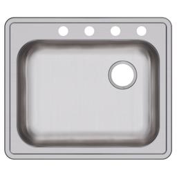 Dayton® Single Bowl Kitchen Sink, Top Mount, ADA, 25 x 21-1/4 in, 5-1/4 in Bowl Depth, 4-Hole, 22 ga Brushed Satin Steel, Stainless - mf0yfelrkvwxkhx4wlze@2x.jpg