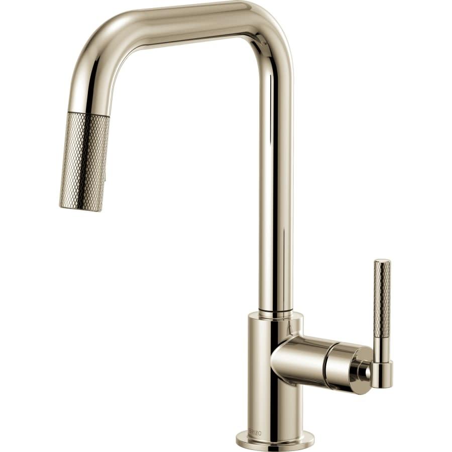 Litze Single Handle Square Arc Pull Down Kitchen Faucet with Knurled Handle - Limited Lifetime Warranty - mfgwede66syscw9sedq9@2x.jpg