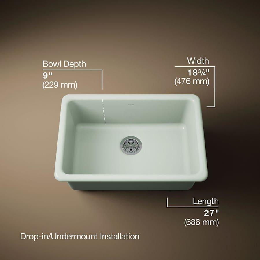 Iron/Tones 27" Undermount Single Basin Enameled Cast Iron Kitchen Sink - mfiefrvub3au0amymvtr@2x.jpg