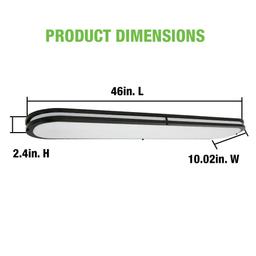 46 in. x 10 in. Matte Black Orbit LED Flush Mount Ceiling Light 4160 Lumens 3000K 4000K 5000K Dimmbable - mg4jhbrnw2dxpgrpbddz@2x.jpg