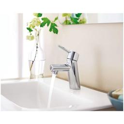 Concetto 1.2 GPM Single Handle Single Hole Bathroom Faucet with SilkMove Ceramic Disc Cartridge - Free Metal Drain Assembly with purchase - mghfks1h2brsk7zvohtd_x500.jpg