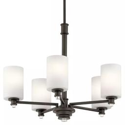 Joelson 24" Wide 5 Light Shaded Chandelier - mgyq0vox6ttgxuszrbea@2x.jpg